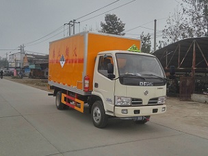 东风1.1吨杂项危险物品厢式运输车（国五蓝牌）